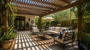 shade coverage of pergola