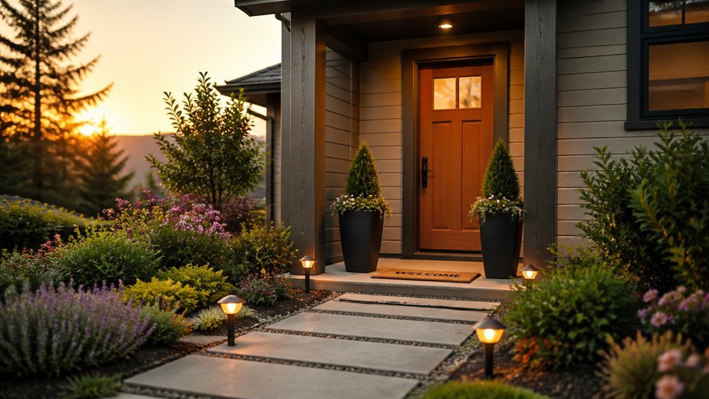 stylish and inviting entrance